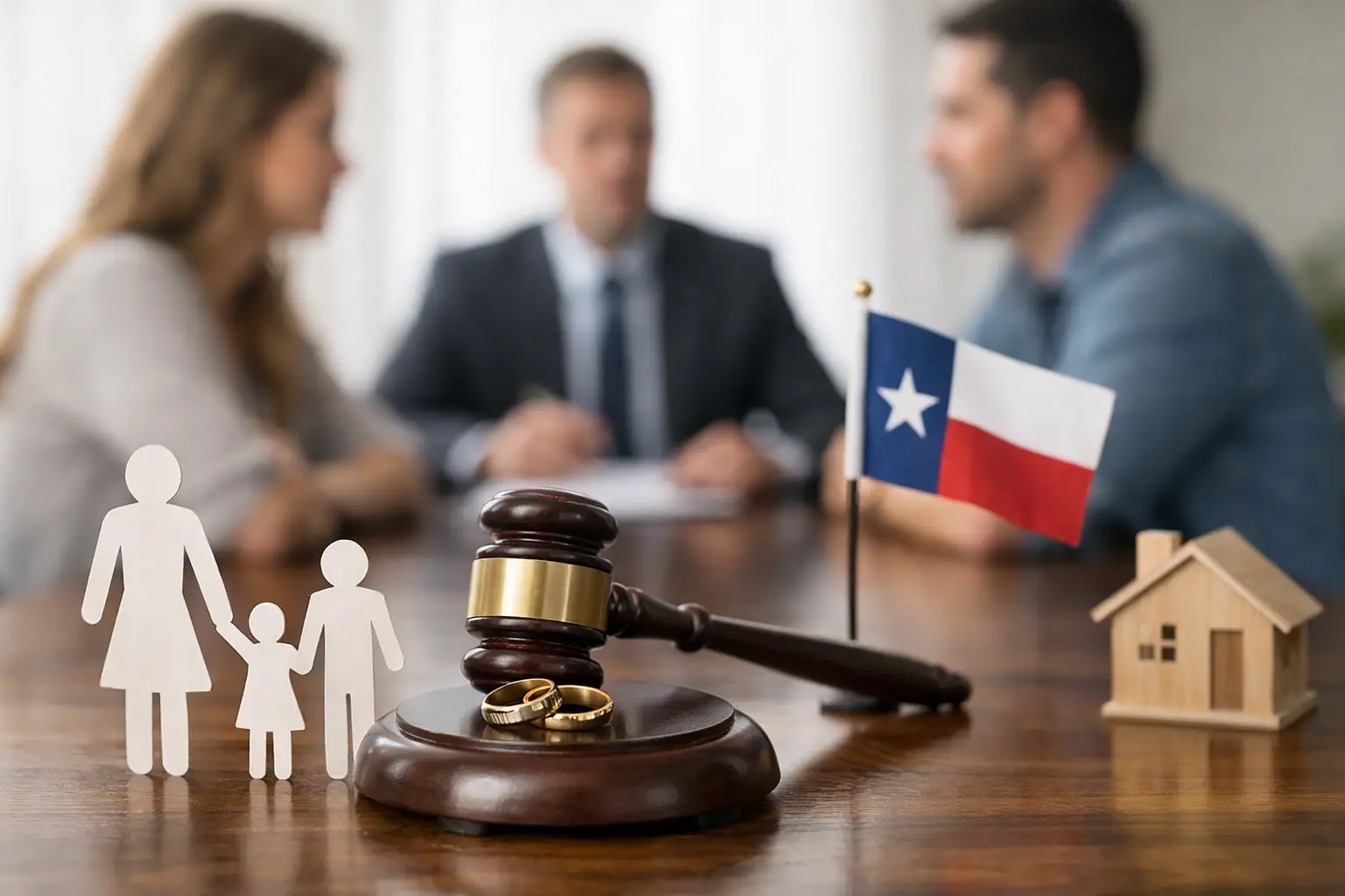 Guía de custodia básica en divorcio en Texas
